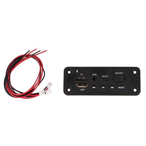 Main product image for Bluetooth 5.0, FM, Media Player Faceplate 2 x 3W 5 VDC Amp Board 320-6042